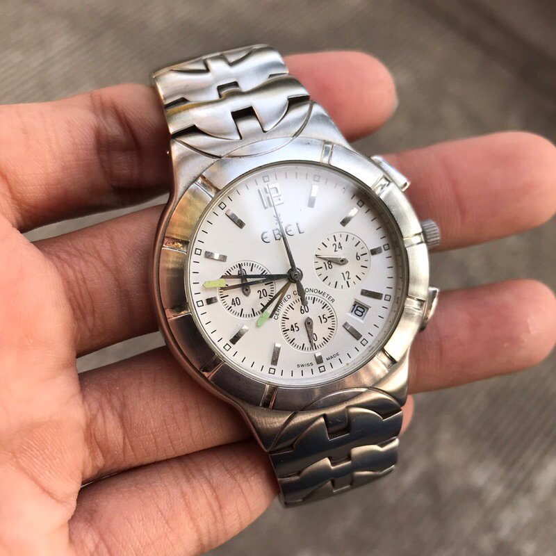 jam tangan mewah ebel chronograph keren