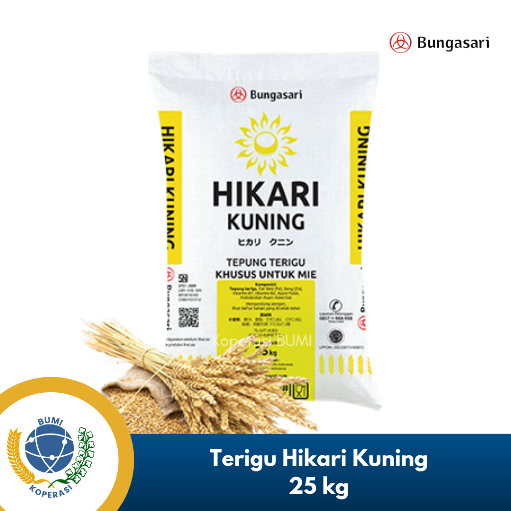 

Tepung Terigu Bungasari Hikari Kuning 25 Kg