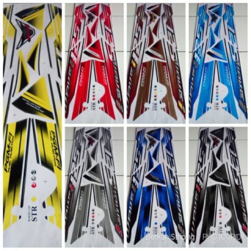(COD) Striping Stiker Variasi Thailand Motor Honda Supra X 125 Lama - Wave 125