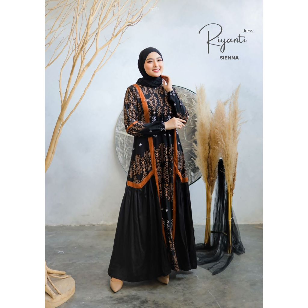 RIYANTI HALWA APPAREL || gamis wanita gamis terbaru dress
