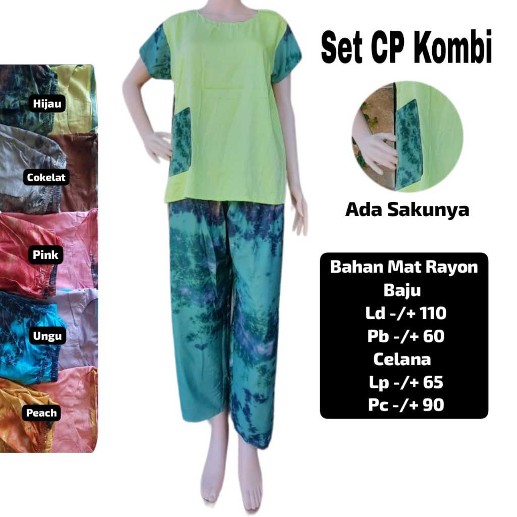 Paket Usaha Setelan Babydoll Kombi Celana Panjang l Baju Santai l Baju Tidur