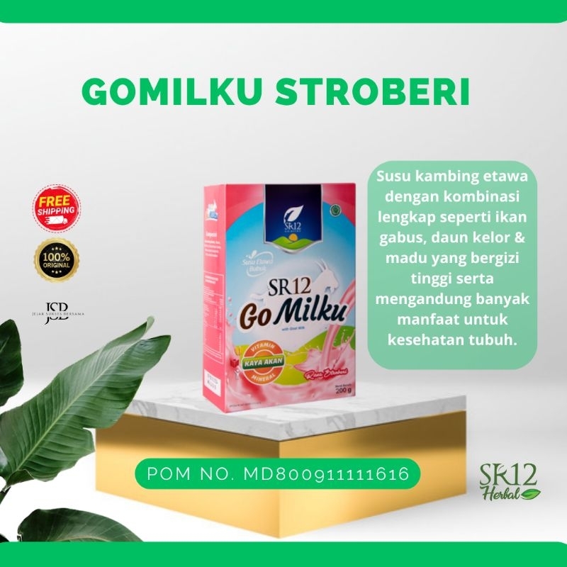 

SR12 HERBAL GOMILKU STROBERI / SUSU KAMBING ETAWA / 200 GRAM & 600 GRAM