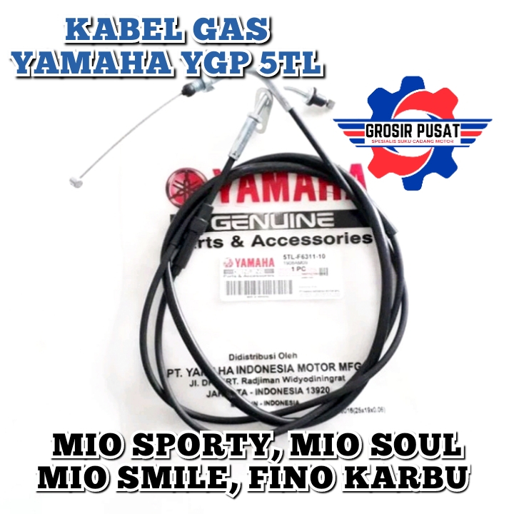 KABEL GAS MIO KABEL GAS MIO SPORTY TALI GAS 5TL ORIGINAL YAMAHA YGP TALI GAS FINO KARBU MIO SMILE TA