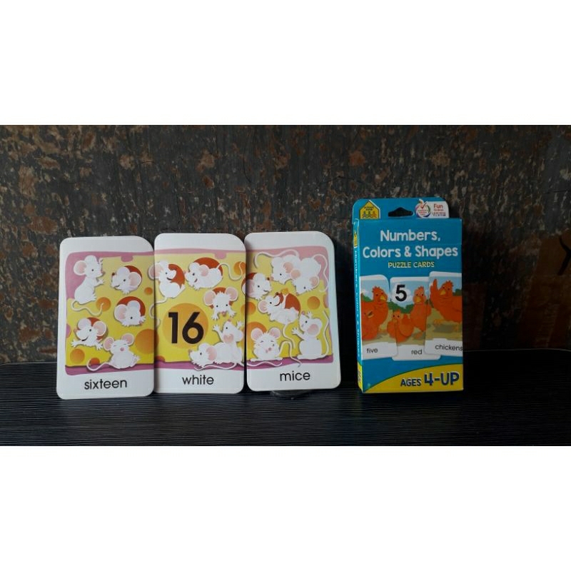 FLASH CARDS ANGKA BENTUK WARNA EDUKASI ANAK