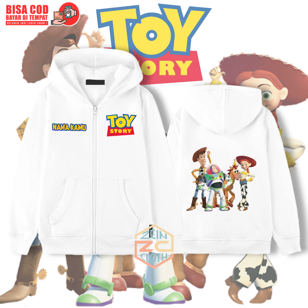 Hoodie Zipper Anak Toy Story / Jaket Hoodie Anak Toy Story