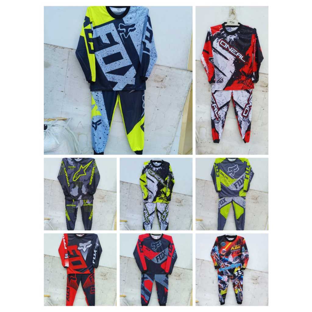 Jersey setelan baju cross balap motor/jersey baju sepeda anak