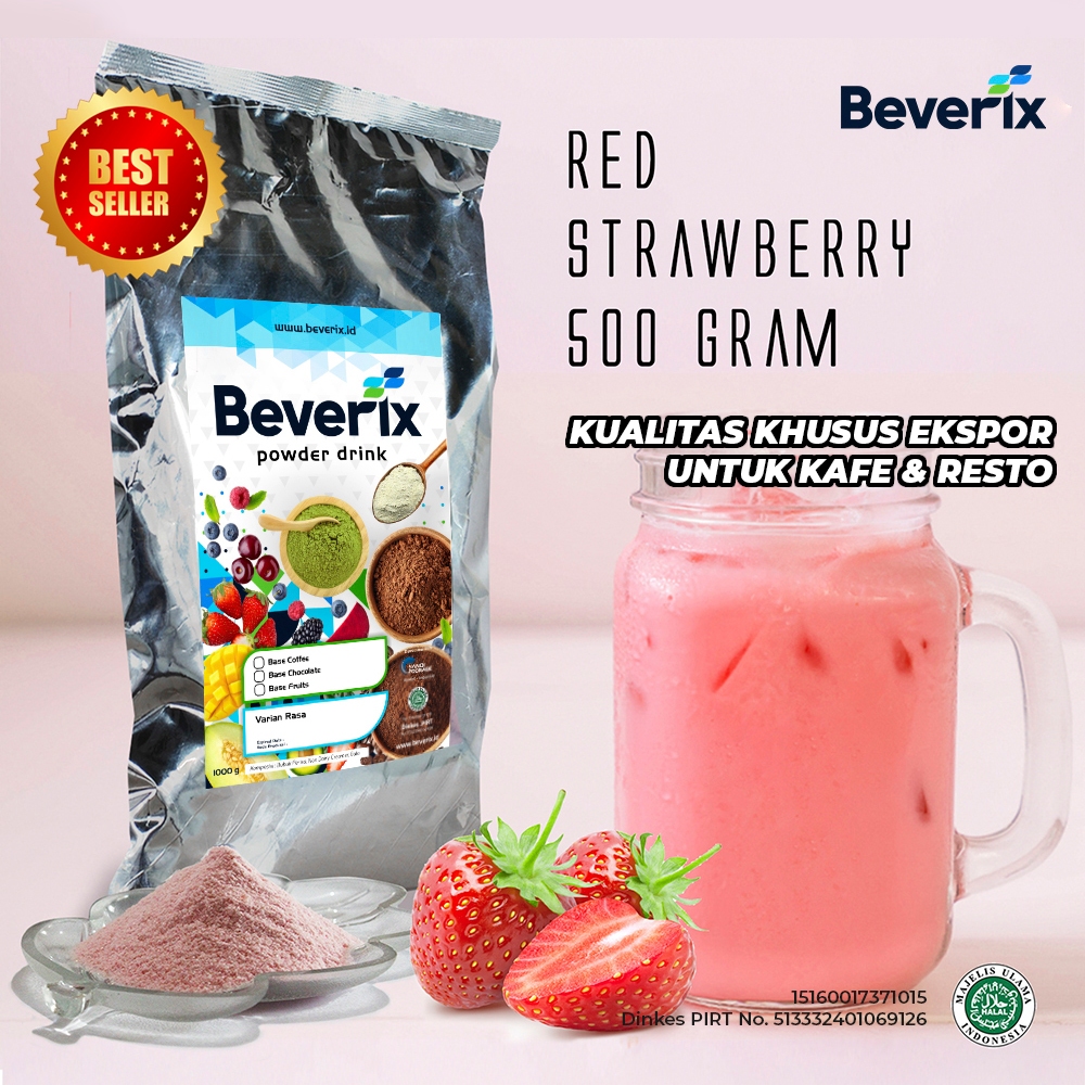 

BUBUK MINUMAN ES BOBA/BUBBLE TEA PREMIUM BEVERIX POWDER DRINK KEMASAN 500 G