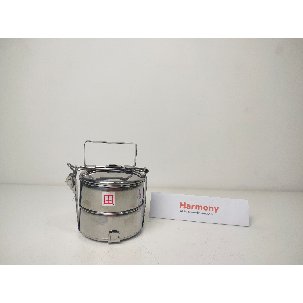 Maspion Rantang 10cm Susun 2 10cm Susun 3 Stainless Tebal Rantang Bekal Kunci Mini