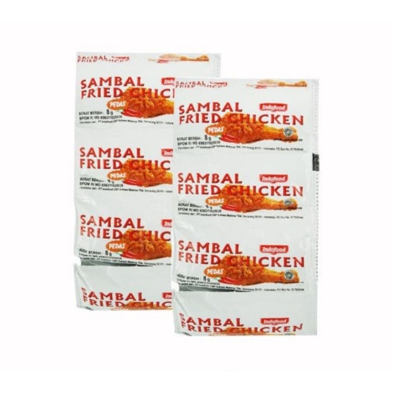 

Sambal fried chicken indofood isi 24pcs / saus sambak sachet isi 24