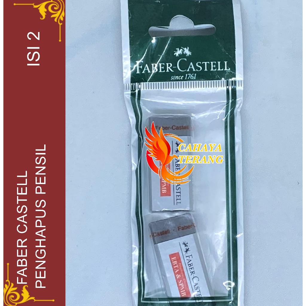 Penghapus Pensil Faber Castell 187102 SPMB isi 2 Eraser Faber Castell Faber Castle