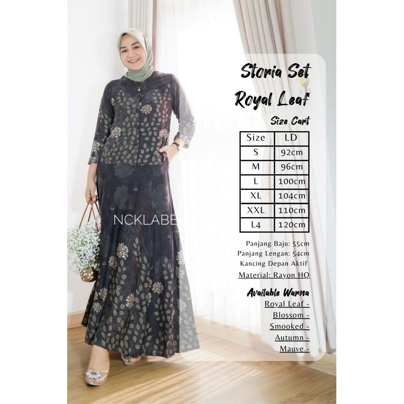 STORIA SET ORI NCK LABEL SETELAN ROK RAYON SIZE S-L4