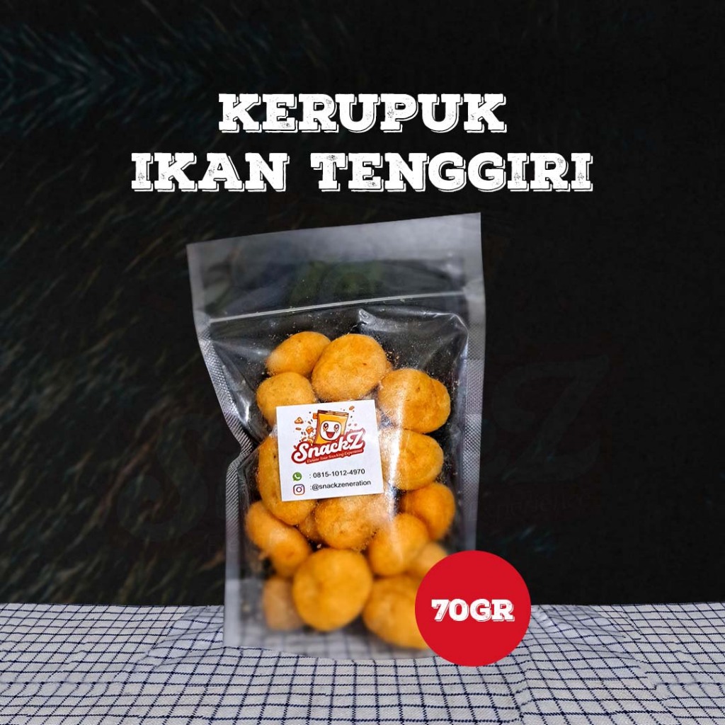 

SNACKZ - KERUPUK IKAN TENGGIRI 70GR