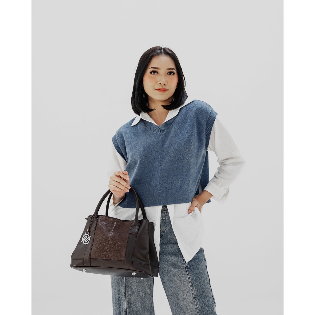 Nukani Edelweiss Bag Tas Selempang Bahu Wanita Kulit Pari Asli