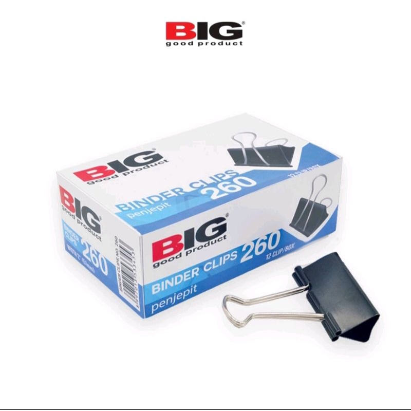 

12pcs BINDER CLIP 260 MERK BIG ORIGINAL 100%