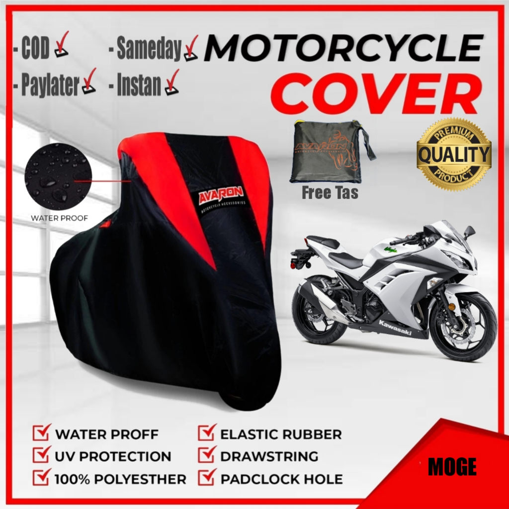 Cover Motor Ninja 250 Sarung Motor Ninja 250 Outdoor AVARON Premium
