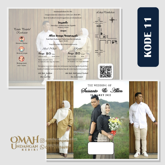 

UNDANGAN PERNIKAHAN CUSTOM TERMURAH KODE 11