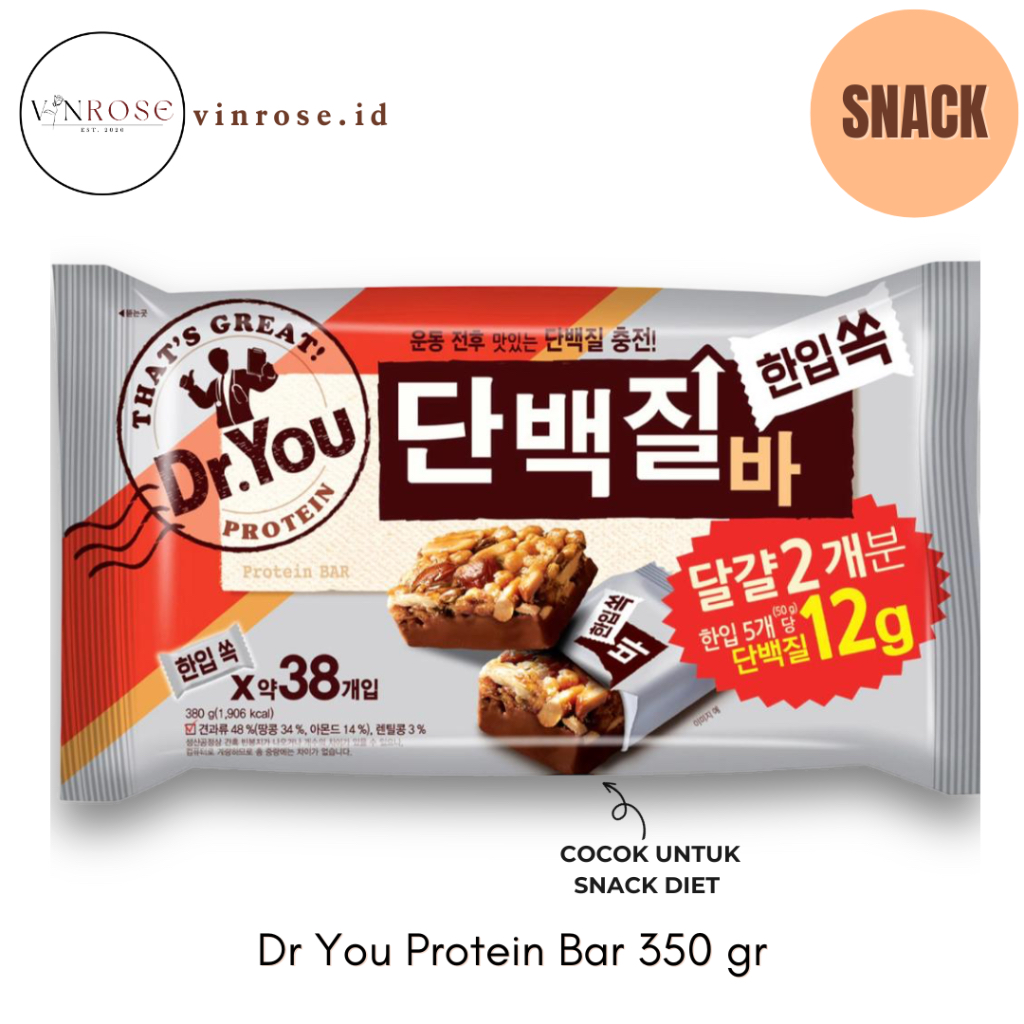 Dr You Protein Bar 350 gr (38 Pcs) Korea/ Snack Diet