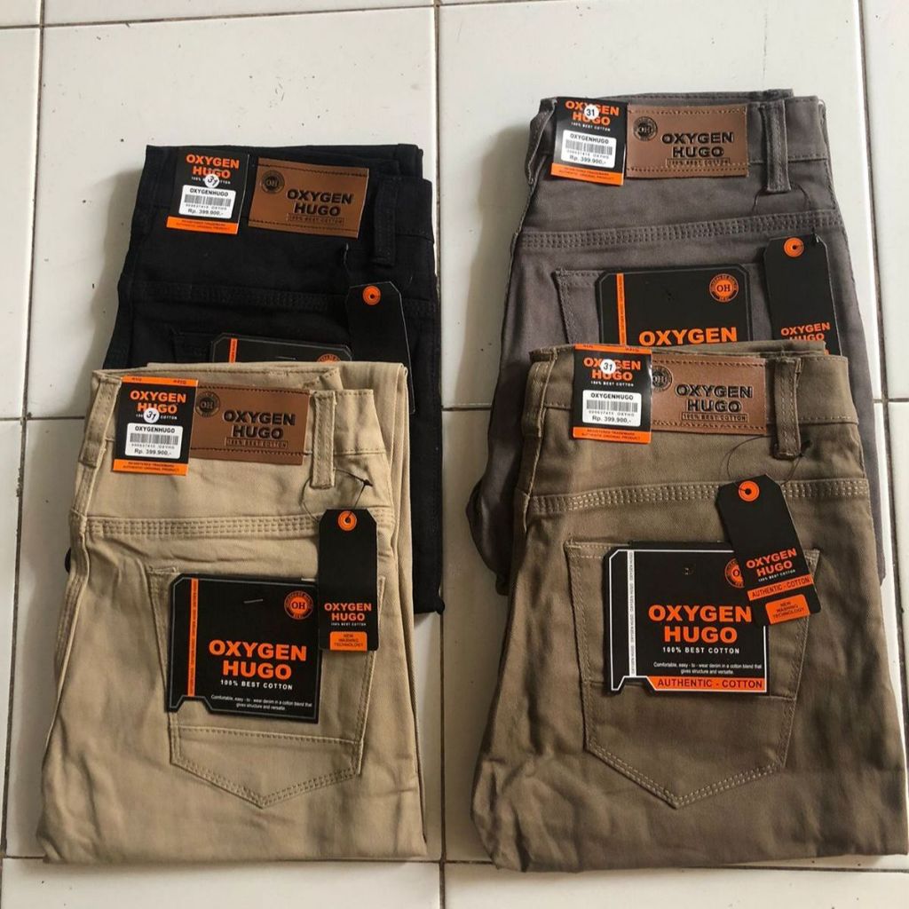 CELANA PANJANG NAOMI OXYGEN HUGO PRIA_GAYA KOTA