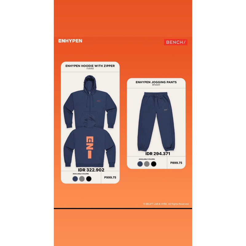 JASTIP BENCH X ENHYPEN