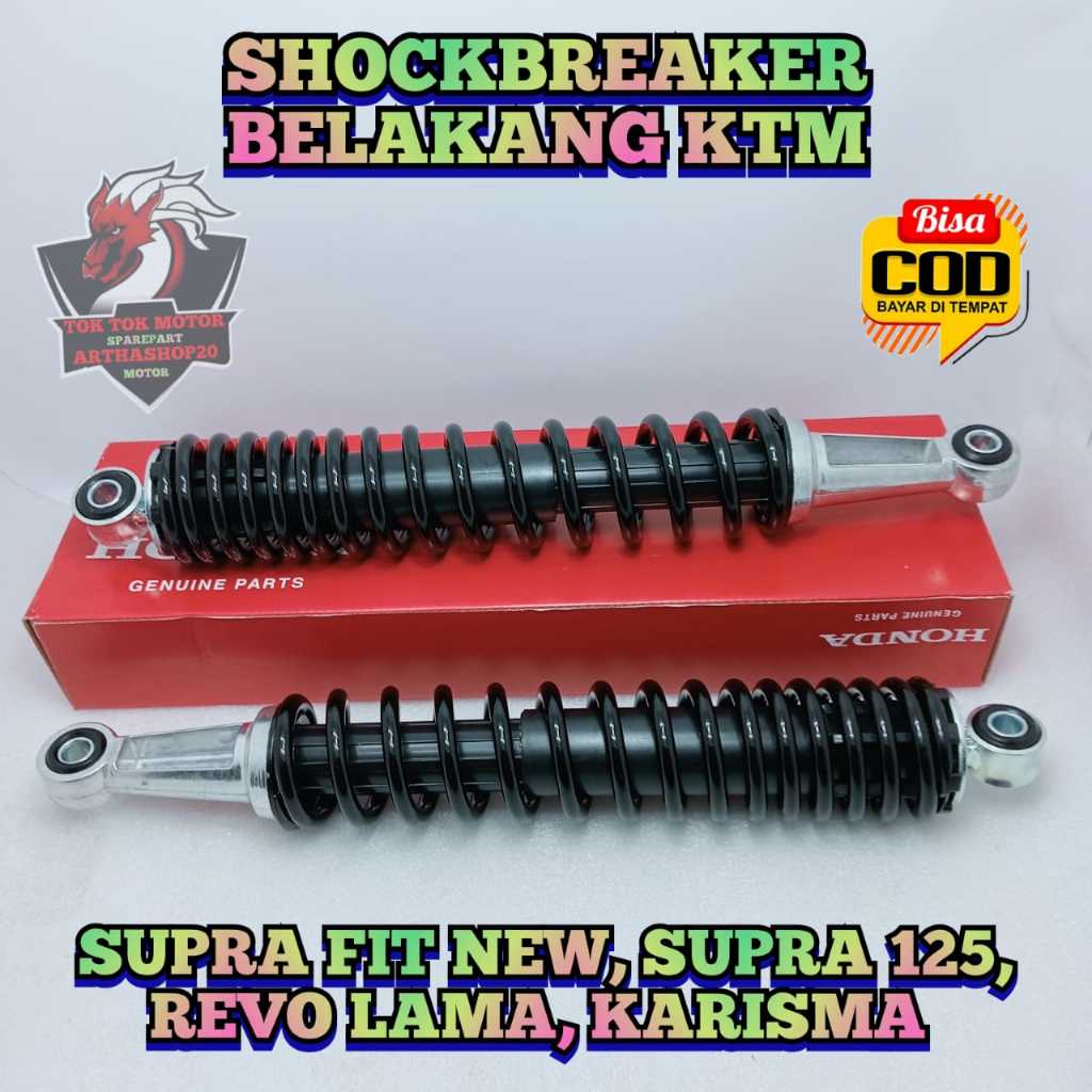 Shock belakang asli original Motor Honda SUPRA 125 Karbu , Supra X 125 Fi , KARISMA , REVO , SUPRA F