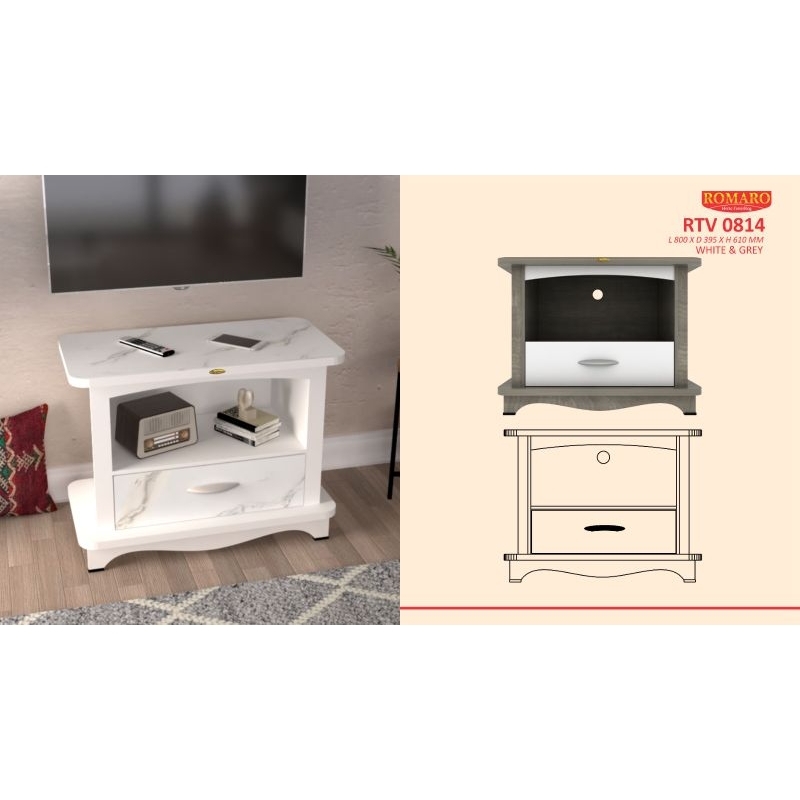 Buffet TV Meja TV Kecil Romaro 0814 - Star Meuble Semarang