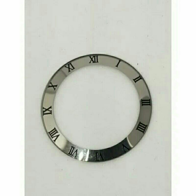 kaca jam tangan cembung list Romawi bulat