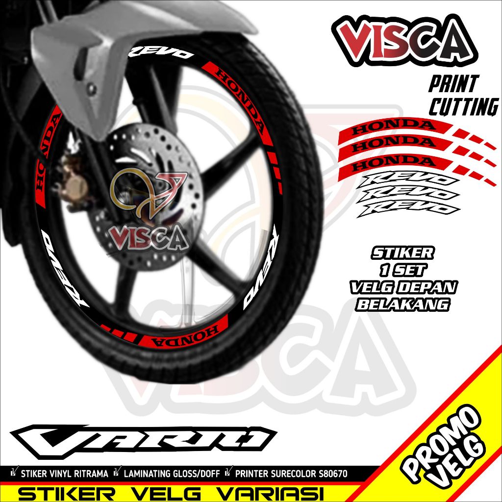 Stiker Velg List Velg Motor Stiker Velg Ring 17 Revo