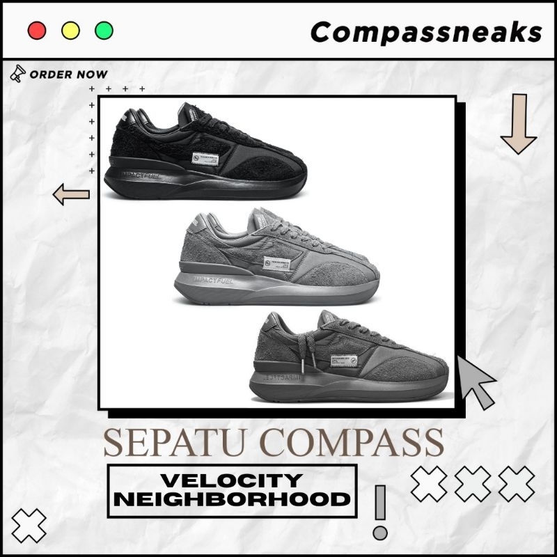 SEPATU COMPASS VELOCITY X NEIGHBORHOOD