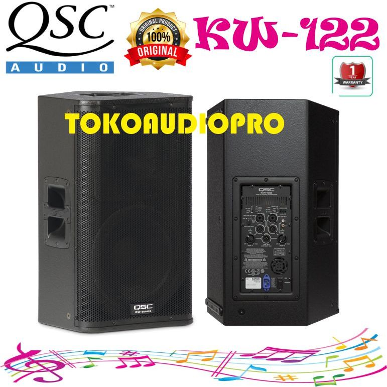 Speaker QSC KW122 1000W 12 inch Powered Speaker Aktif qsc kw-122