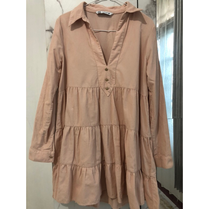 Zara Dress Soft Pink (100% Original)