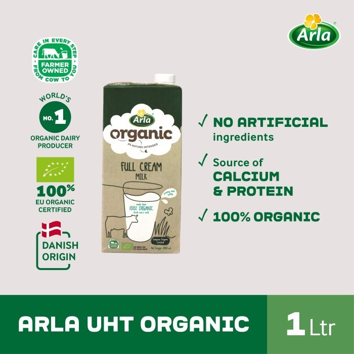 

Arla Organic Full Cream Milk 1 L Susu UHT Organik Denmark 1L