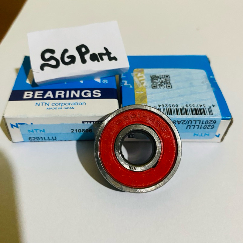 Bearing NTN 6201 LLU 2RS Laher Japan Laker roda motor