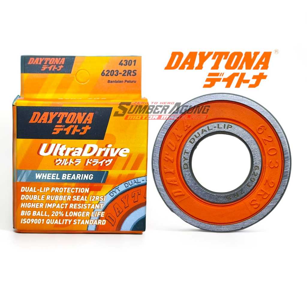 DAYTONA LAKER LAHER 6203-2RS NAP GEAR GRAND SUPRA X FIT LAMA NAP GEAR CVT DALAM MIO 4301