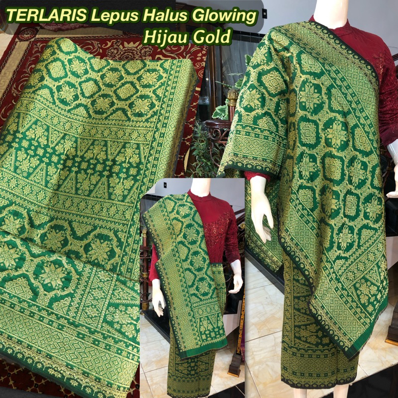 TERLARIS Songket Lepus Halus Glowing Warna Best Seller Rose Gold / Songket Tenun Palembang asli Tenu