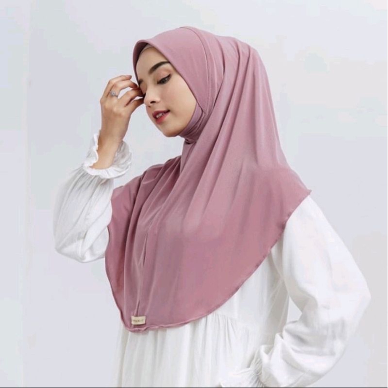 Hijab Dagu Malaysia Soft Pet  I Jilbab Instan Malaysia Spandex Jersey Premium