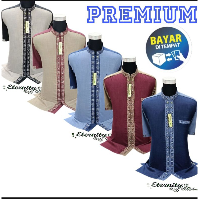 Baju Koko Pria Dewasa Lengan Pendek Koko Premium Koko Terbaru 2023 Koko Baju