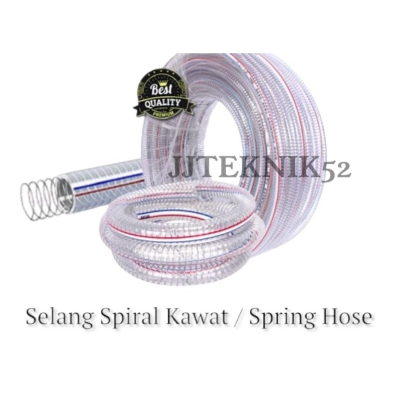 SELANG SPIRAL KAWAT 5/8" / SELANG NYLON KAWAT / SPRING HOSE 5/8"