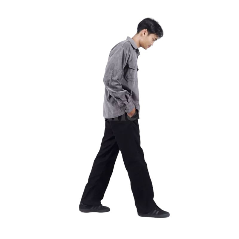 Celana Chino Reguler Straight Loose Fit Selfless Standar Pria