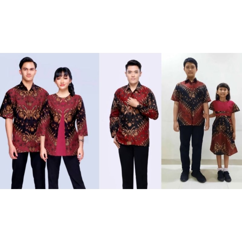 Batik Cauple Keluarga Blus (Atasan) Dahlia/ Erina