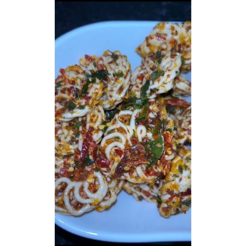 

kerupuk seblak mawar putih oead