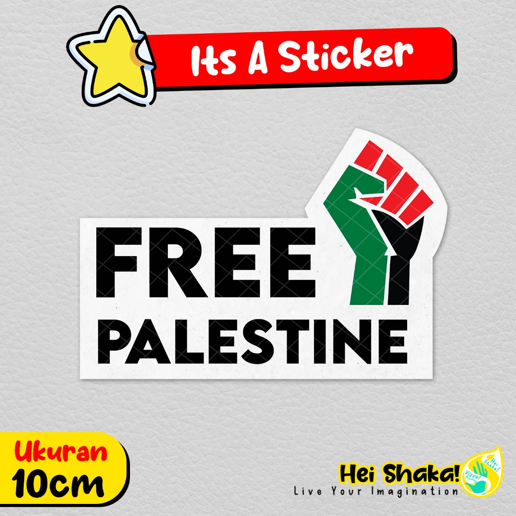 

Stiker Free Palestine 02 Sticker Palestina Bahan Vinyl Anti Air