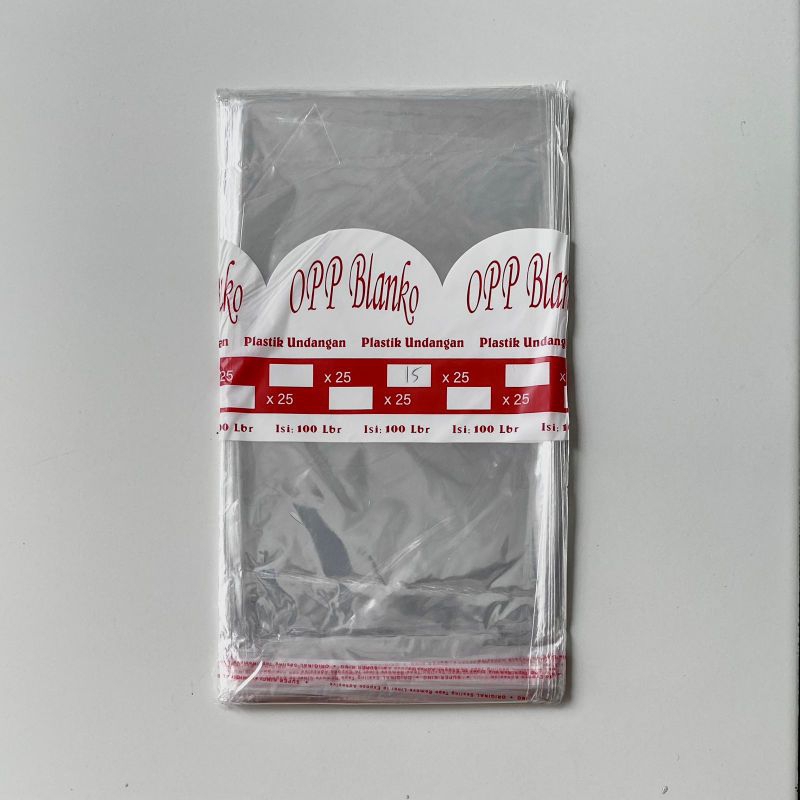 Plastik OPP Seal Lem 14x25 15x25 16x25 17x25 18x25 19x25 20x25 22x25