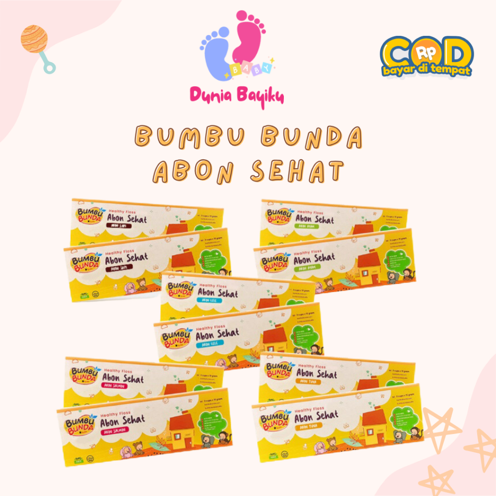 

Bumbu Bunda Elia Abon Sapi MPASI / Abon Ayam / Abon MPASI / Abon Bayi