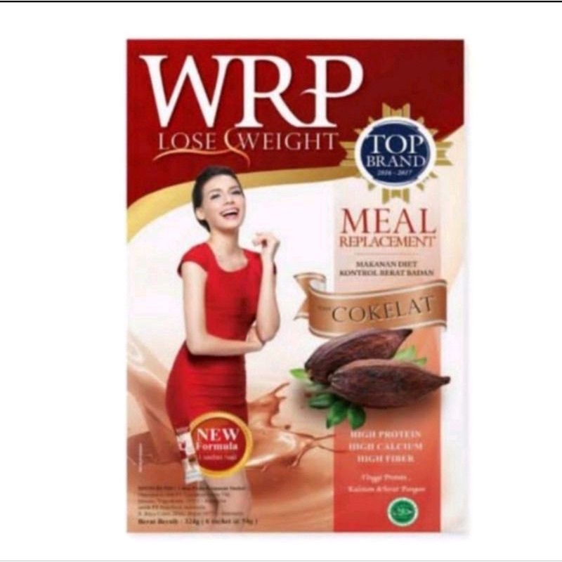 

WRP Meal Replacement Lose Weight Rasa Coklat 324 gr isi 6 Sachet