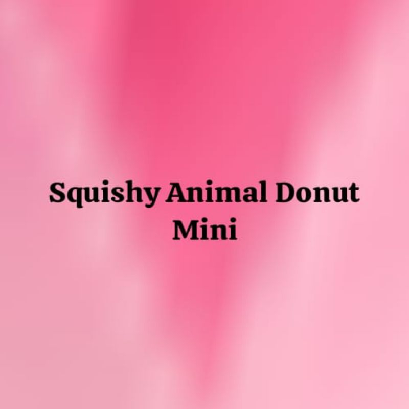 Squishy Animal Donut Mini