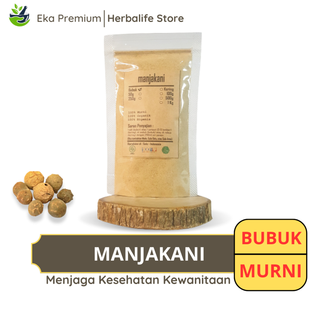 

MANJAKANI BUBUK Kering Ramuan Rempah Herbal Asli Jamu Minuman Alami Murni Buah Manjakane Tradisional Simplisia Quercus Infectoria