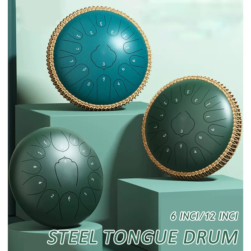 Tongue Drum Steel Tongue Drum Kong Ling Drum Drum pan / handpan Hand pan / Lidah Drum / drum perkusi