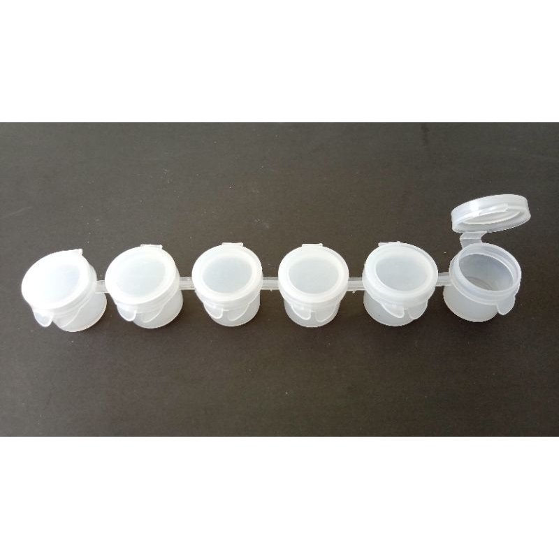 

Wadah tinta/cat , pot tinta renteng 6x3ml, 6x5ml
