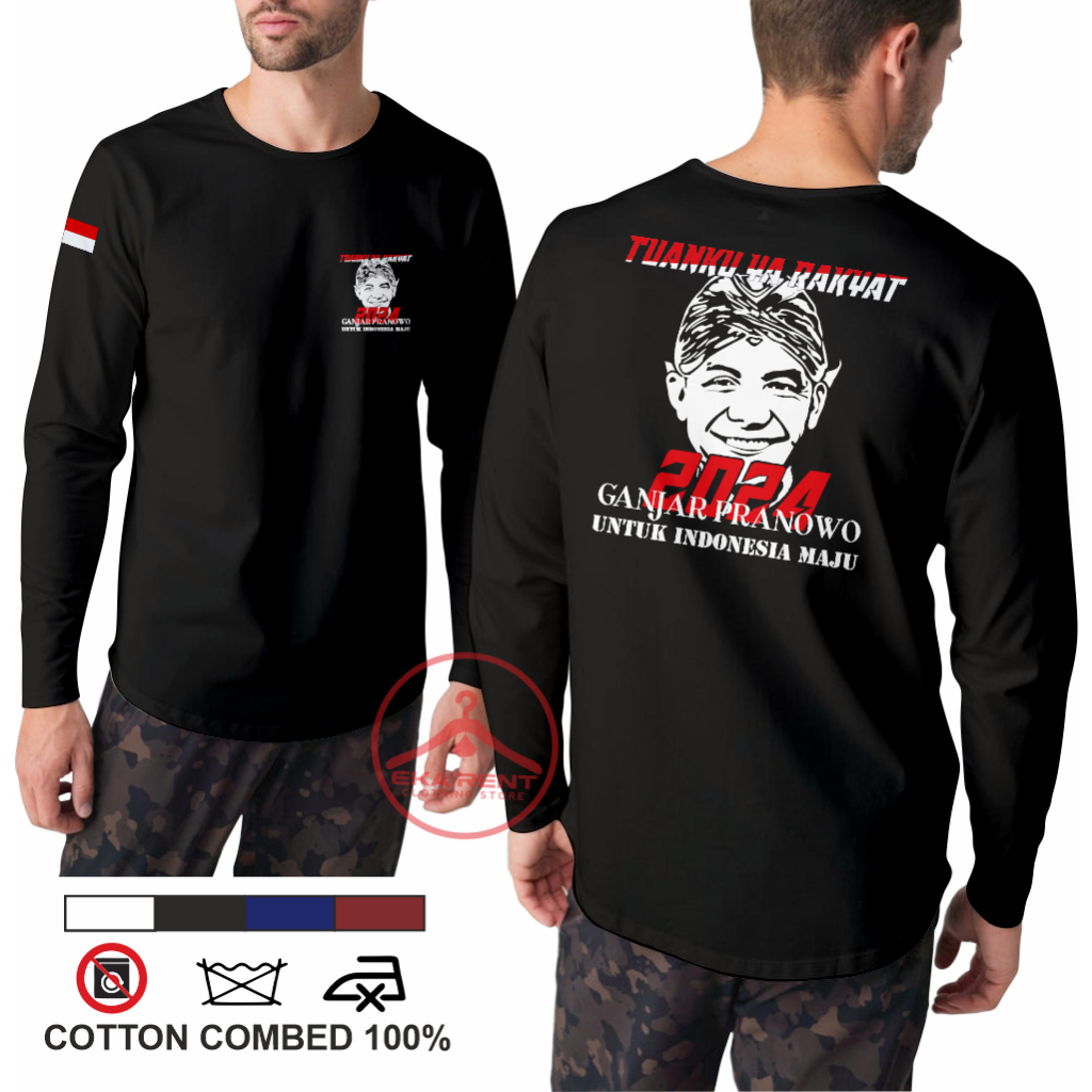 Kaos Ganjar Pranowo / Baju Partai Lengan Panjang