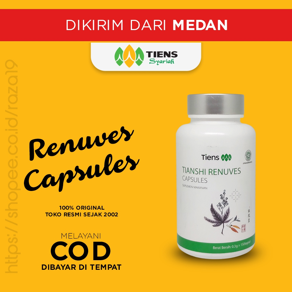 Renuves Tiens Original Untuk Pernafasan Paru Paru & Stop Merokok
